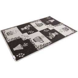 Covor Bucatarie Tip Iuta, Model Flex 950-80, Marime 133 x 195 cm, Gri, Antiderapant, Antialergic, Polipropilena, Living, Terasa, Sufragerie, Birou