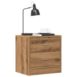 Noptiere, 2 buc., stejar artizanal, 40x30x40 cm, lemn prelucrat GartenMobel Dekor