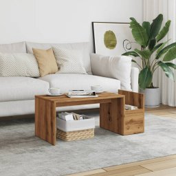 Masuta de cafea, stejar Artisan, 90x45x35 cm lemn prelucrat GartenMobel Dekor