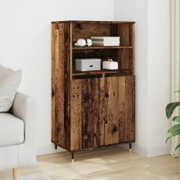 Dulap înalt, lemn vechi, 60x36x110 cm, lemn prelucrat GartenMobel Dekor