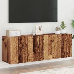 Comoda TV de perete, 2 buc. lemn vechi, 60x30x41 cm GartenMobel Dekor