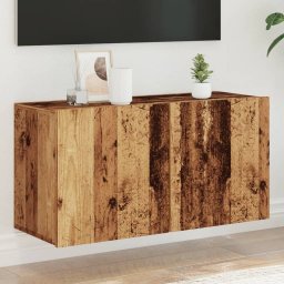 Comoda TV de perete, lemn vechi, 80x30x41 cm GartenMobel Dekor