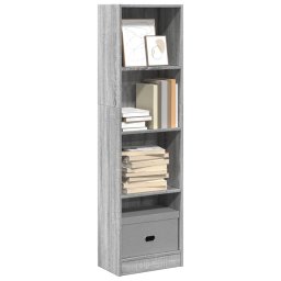 Biblioteca, gri sonoma, 40x24x143 cm, lemn prelucrat GartenMobel Dekor