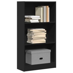 Biblioteca, negru, 60x24x109 cm, lemn prelucrat GartenMobel Dekor