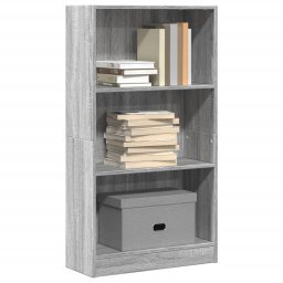 Biblioteca, gri sonoma, 60x24x109 cm, lemn prelucrat GartenMobel Dekor