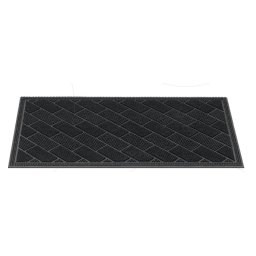 Covoras Intrare Cauciuc, Model Granit 825, Marime 40 x 70 cm, Negru, Antiderapant, Antialergic