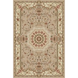 Covor Model Lotos 1520-110, Marime 80 x 200 cm, Bej, Crem, Inaltime Fir 8 mm, Antialergic, Polipropilena, Living, Dormitor, Sufragerie, Birou