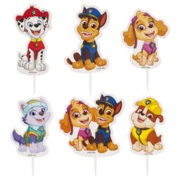Set 6 modele decor hartie tort briosa Paw Patrol Patrula Catelusilor 16 buc