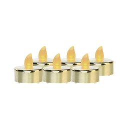 SET 6x LED decorațiune de Crăciun 6xLED/6xCR2032 aurie