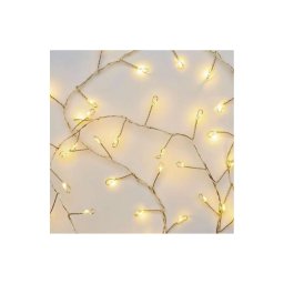 Ghirlandă luminoasă LED cu 100 LED, alimentare 3xAA, 2,7 m, alb cald