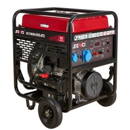 Generator de curent benzina SENCI SC18000 EVO-ATS monofazat AVR 17 kW pornire electrica ATS optional