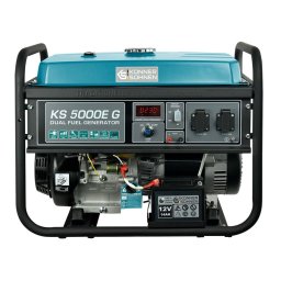 Generator de curent benzina/gaz Konner & Sohnen KS 5000E G monofazat AVR 4,5 kW pornire electrica