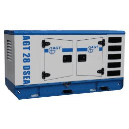 Generator de curent diesel AGT 28 DSEA trifazat AVR 22 kW pornire electrica ATS inclus