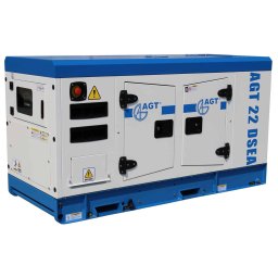 Generator de curent diesel AGT 22 DSEA trifazat AVR 17,6 kW pornire electrica ATS inclus