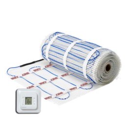Kit covoraș încălzire electrică pardoseală KIMA-200W/m², 9m² cu termostat OJ Microline®