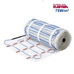 Kit covoraș încălzire electrică pardoseală KIMA-75W/m², 6m² cu termostat Matec