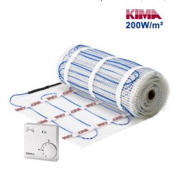 Kit covoraș încălzire electrică pardoseală KIMA-200W/m², 4.5m² cu termostat Eberle