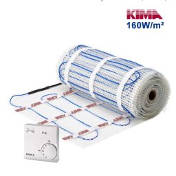 Kit covoraș încălzire electrică pardoseală KIMA-160W/m², 12m² cu termostat Eberle