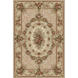 Covor Model Lotos 1529-110, Marime 60 x 110 cm, Bej, Inaltime Fir 8 mm, Antialergic, Polipropilena, Living, Dormitor, Sufragerie, Birou