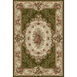 Covor Model Lotos 1529-310, Marime 80 x 200 cm, Verde, Inaltime Fir 8 mm, Antialergic, Polipropilena, Living, Dormitor, Sufragerie, Birou