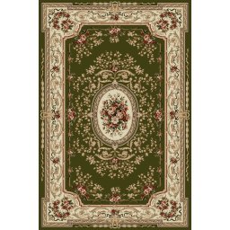 Covor Lotos 568-310, Marime 250 x 350 cm, Verde, Inaltime Fir 8 mm, Antialergic, Polipropilena, Living, Dormitor, Sufragerie, Birou