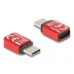 Adaptor USB type C Data Blocker T-M 240W Rosu, Delock 60689