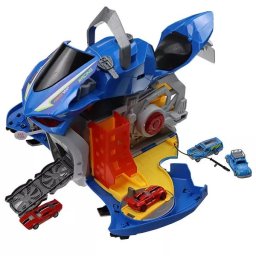 Motocicletă care poate se transformată în parcare - albastru