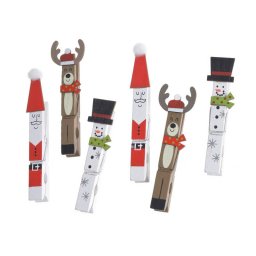Clesti model craciun pentru decoratiuni florale set 6 buc