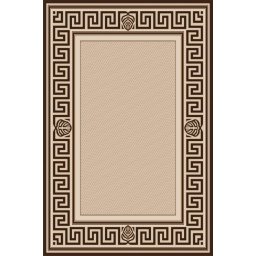 Covor Bucatarie Tip Iuta, Model Natura 900-19, Marime 50 x 80 cm, Crem, Maro, Antialergic, Polipropilena, Living, Terasa, Sufragerie, Birou