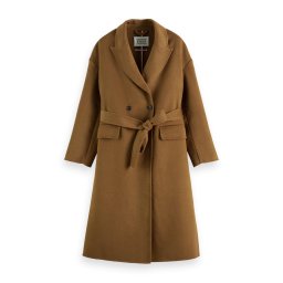 SCOTCH & SODA Palton Double Face Coat 178077 SC1341 tobacco