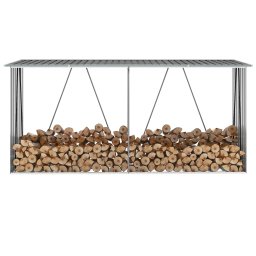 Sopron depozitare lemne, otel galvanizat, 330x84x152 cm, gri GartenMobel Dekor