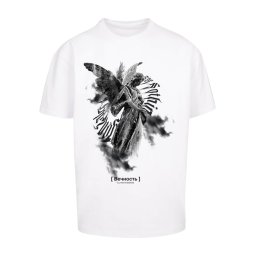 MJ Gonzales Tricou gri închis / negru / alb