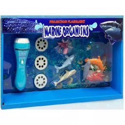 Lanternă cu proiector și figurine de animale - animale marine