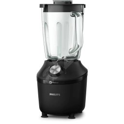 Blender Philips Seria 3000 HR2291/01, 600W, 2l, 2 viteze+Pulse, zdrobire gheata, Sistem ProBlend, Negru