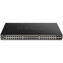 Switch D-Link DGS-1250-52XMP, 48 Porturi Gigabit, 4 Porturi 10 Gigabit SFP+