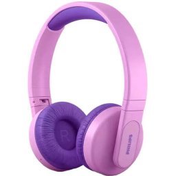 Casti pentru copii PHILIPS TAK4206PK/00, Bluetooth, On-Ear, Microfon, roz-mov