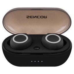 Casti fara fir Bluetooth Sencor negre, sensibilitate: 100 dB +/- 3 dB /1 mW (S.P.L la 1 KHz) Baterie: 3.7V 50mAh; Versiune Bluetooth Li-ion de 3,7 V 400 mAh: v5.0