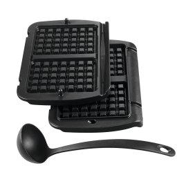 Accesoriu pentru gofre Tefal XA724810, compatibil cu OptiGrill+ si OptiGrill Elite, placi antiaderente, negru