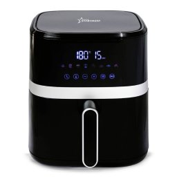 Friteuza digitala cu aer cald STARCREST SFR-5570BK, 1500 W, 5.5 Litri, Termostat 80 - 200 C, 8 programe predefinite, Negru