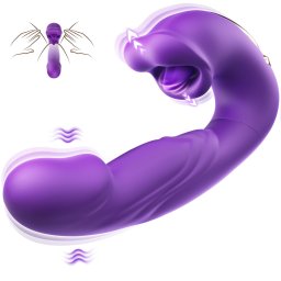 SuperLove 4in1 Thrusting, Vibrating, Licking & Sucking Ultimate Toy Purple