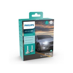 SET 2x bec LED auto Philips 11258U51X2 Ultinon Pro5100 H1 P14,5s/12W/12/24V