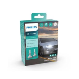 SET 2x bec LED auto Philips 11336U51X2 Ultinon Pro5100 H3 PK22s/12W/12/24V