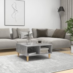 Masuta de cafea, gri beton, 60x60x30 cm, PAL GartenMobel Dekor