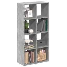 Biblioteca/separator camera gri beton 69,5x29x137,5 cm lemn GartenMobel Dekor