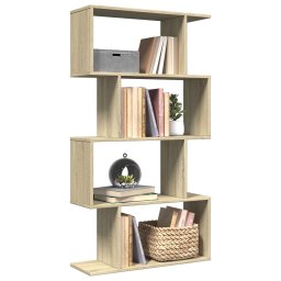 Biblioteca/separator 4 niveluri stejar sonoma 70x24x129cm lemn GartenMobel Dekor