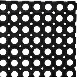 Mat de intrare pentru pantofi din cauciuc 120 cm - Culoare negru