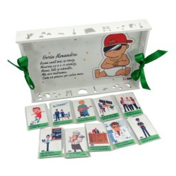 Set Tavita Mot Baietel cu meserii, Cool Boy, Personalizat, 11 piese - ILIF409009