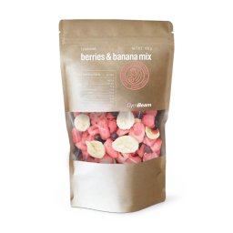 GymBeam Amestec de fructe de pădure și banane liofilizate 100 g