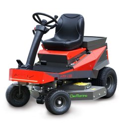 Tractoras de tuns gazonul cu acumulator Del Morino ToRino, 48V 16 kWh cu motor independent, masa de cosire latime 140 cm, scaun premium, anvelope de grădină incluse