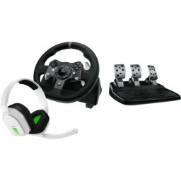 Volan G920 + Casti Astro A10 Pedale Xbox Alb